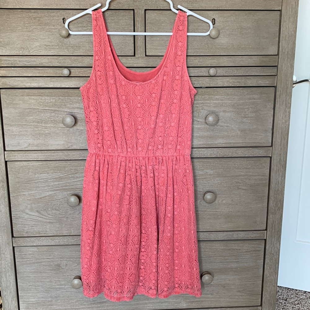 Mossimo Target Coral Lace Dress